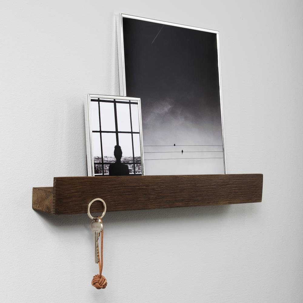 By Wirth Magnet Shelf Smoked Oak 60 cm