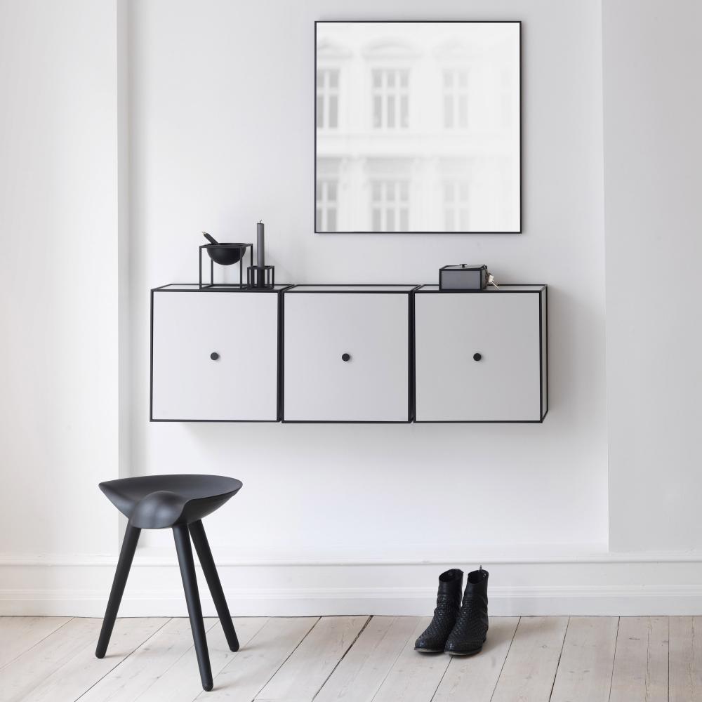 By Lassen Spiegel View by Lassen Zwart 70x70 cm