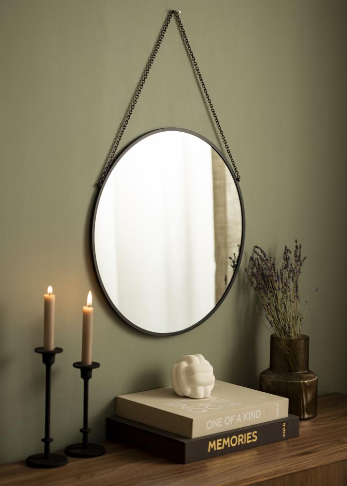 Artlink Ronde Spiegel Modern Zwart 51 cm Ø