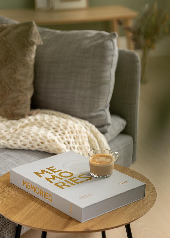 KAILA KAILA MEMORIES Grey XL - Coffee Table Photo Album (20 Zwarte zijden)