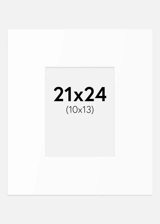 Artlink Passe-partout Wit Standaard (Witte kern) 21x24 cm (10x13)