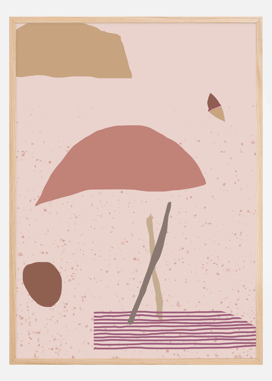 Product Image for Abstract Art - Pink Poster (21x29,7 cm (A4))