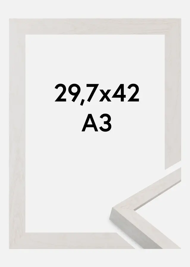 Jämtlands Ramfabrik Fotolijst Wells Acrylglas Wit 29,7x42 cm (A3)