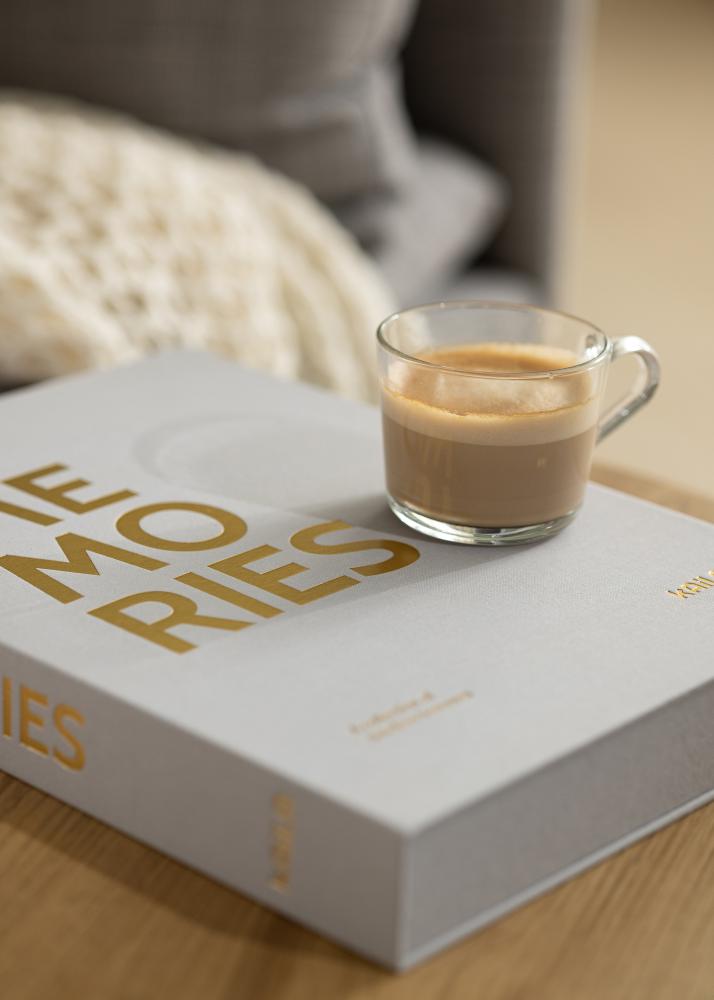 KAILA KAILA MEMORIES Grey XL - Coffee Table Photo Album (20 Zwarte zijden)