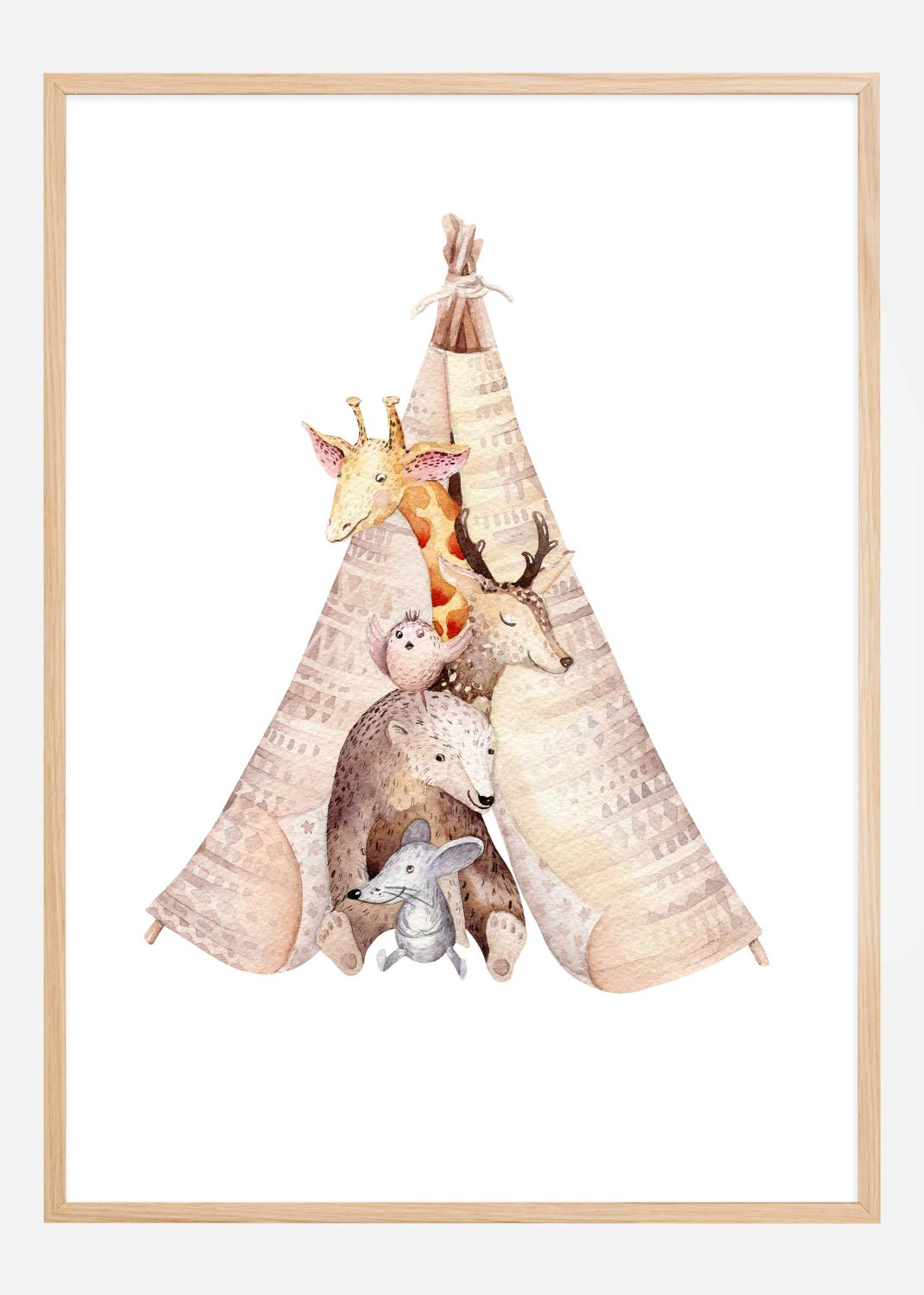 Product Image for Animal sleepover Poster (21x29.7 cm (A4))