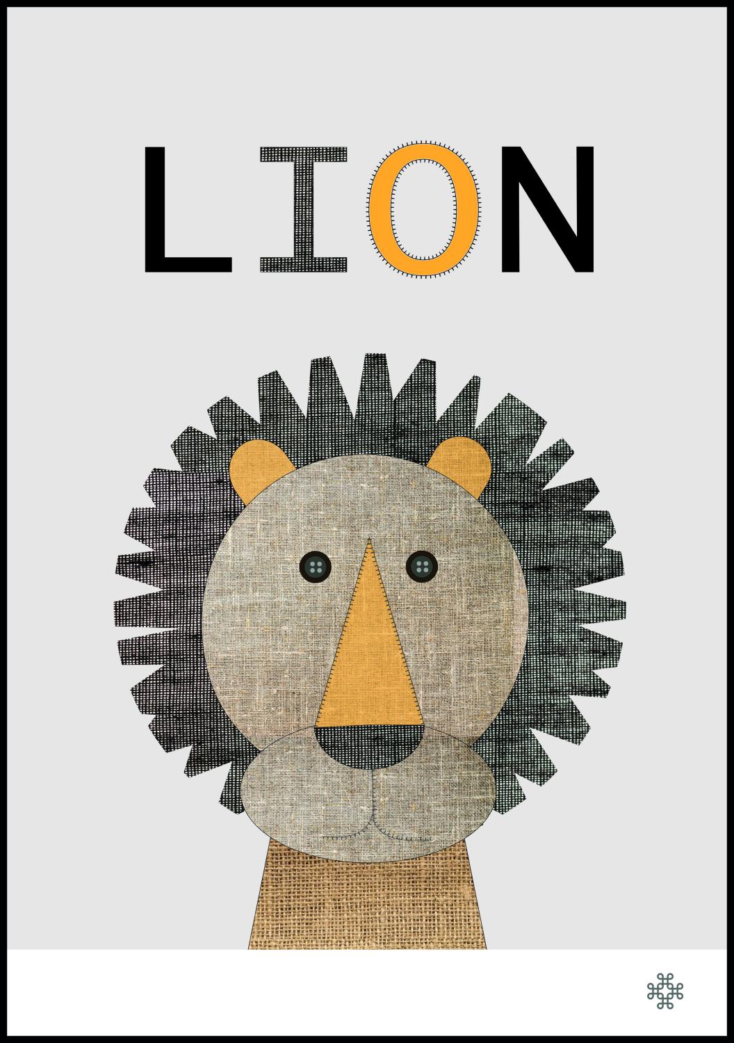 Product Image for Fabric lion Poster (21x29,7 cm (A4))