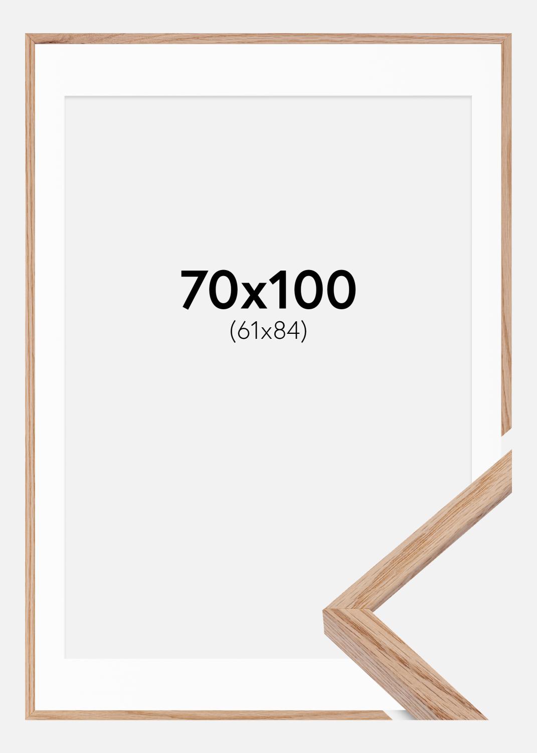 Product Image for Fotolijst E-Line Wide Eiken 70x100 cm - Passe-partout Wit 62x85 cm