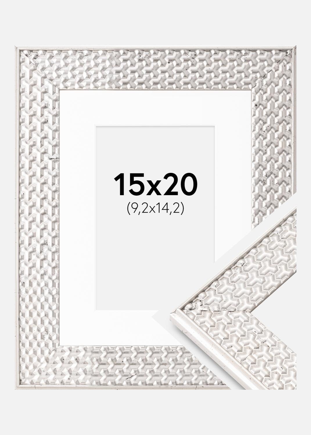 Product Image for Fotolijst Grace Zilver 15x20 cm - Passe-partout Wit 4x6 inches