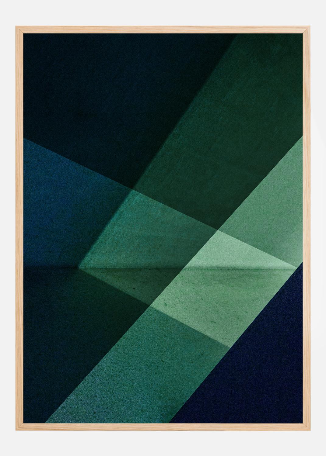 Product Image for Green &amp; Blue Graphic Poster (21x29.7 cm (A4))