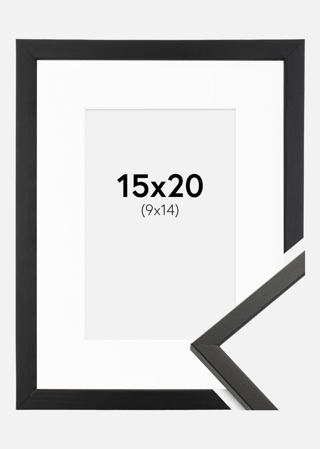 Product Image for Fotolijst Galant Zwart 15x20 cm - Passe-partout Wit 10x15 cm