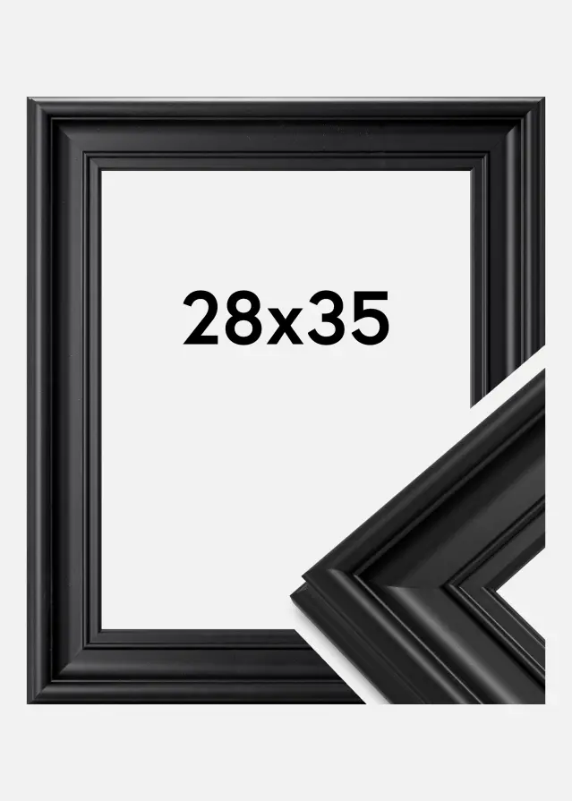 Ramverkstad Fotolijst Mora Premium Zwart 28x35 cm