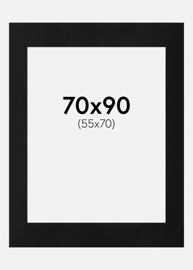 Galleri 1 Passe-partout Canson Zwart (Witte kern) 70x90 cm (55x70)