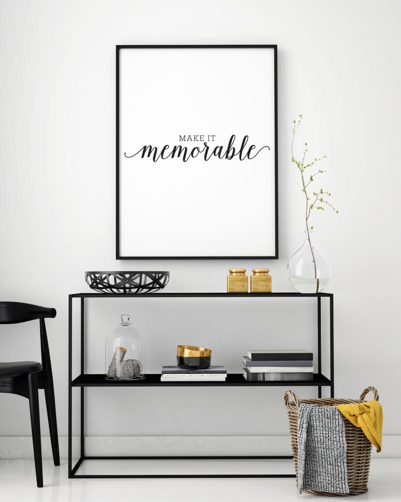 Bildverkstad Make it memorable Poster