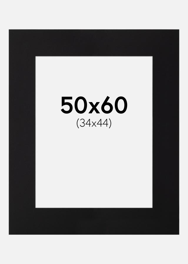 Artlink Passe-partout Zwart Standaard (Witte Kern) 50x60 cm (34x44)