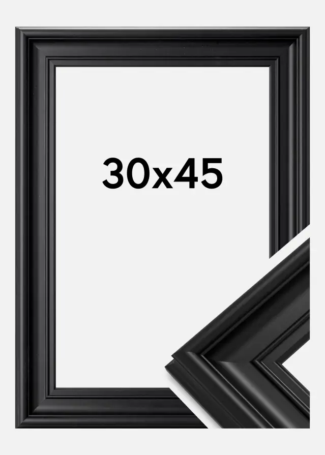 Ramverkstad Fotolijst Mora Premium Zwart 30x45 cm