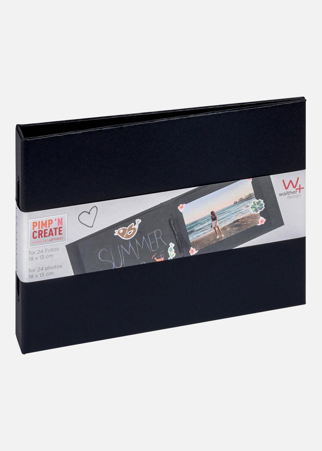 Product Image for Pac Mini Album Zwart - 15,5x11 cm (12 Zwarte zijden / 6 bladen)
