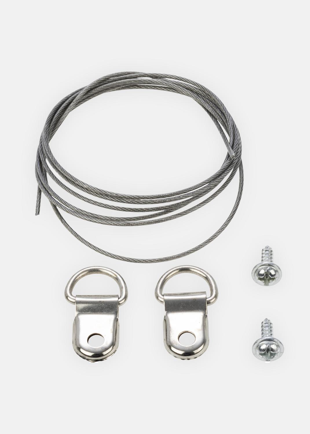 Product Image for BGA Staaldraad 1m + 2 schroeven &amp; 2 haken