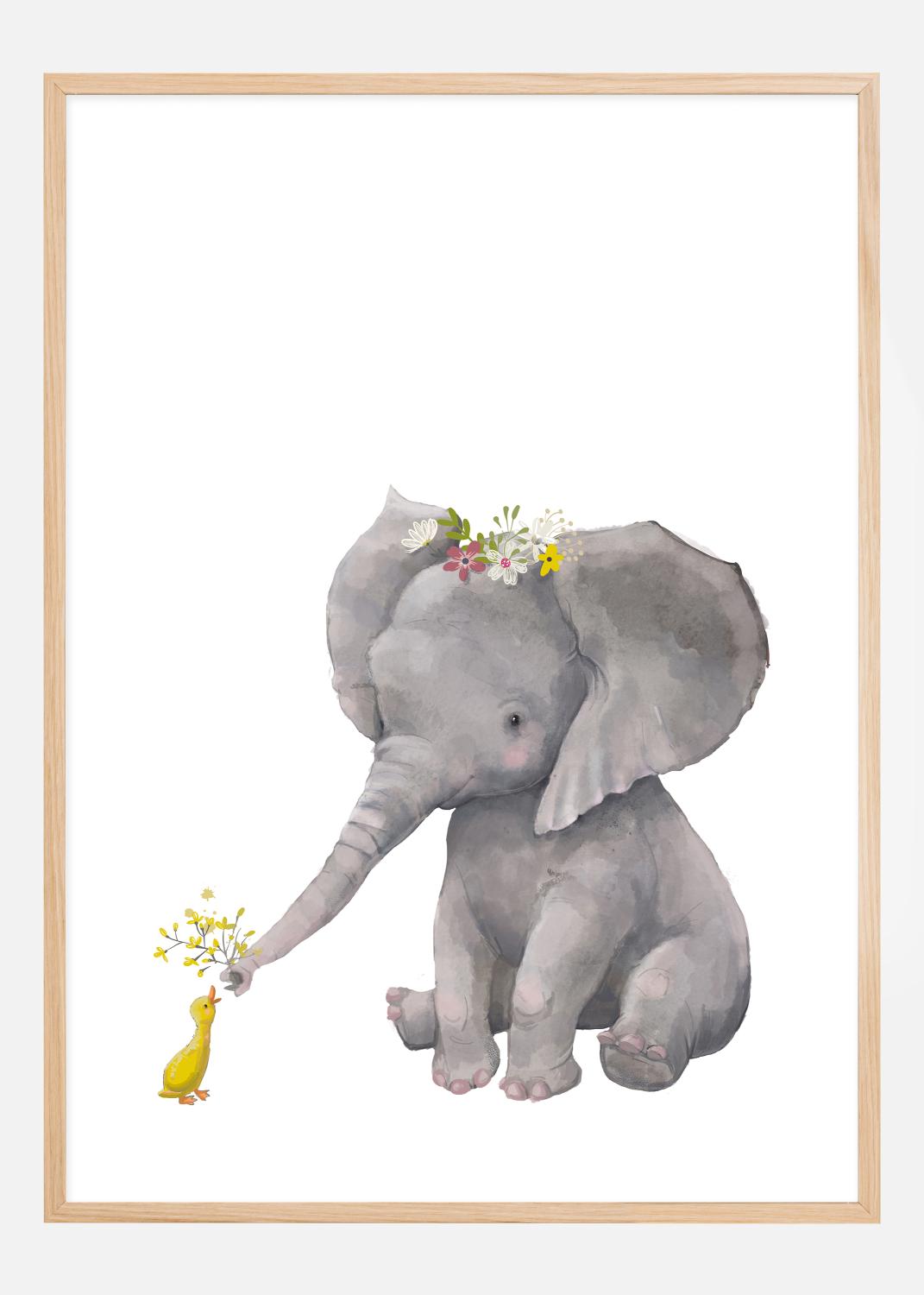 Product Image for Elephant &amp; Duck Poster (21x29.7 cm (A4))