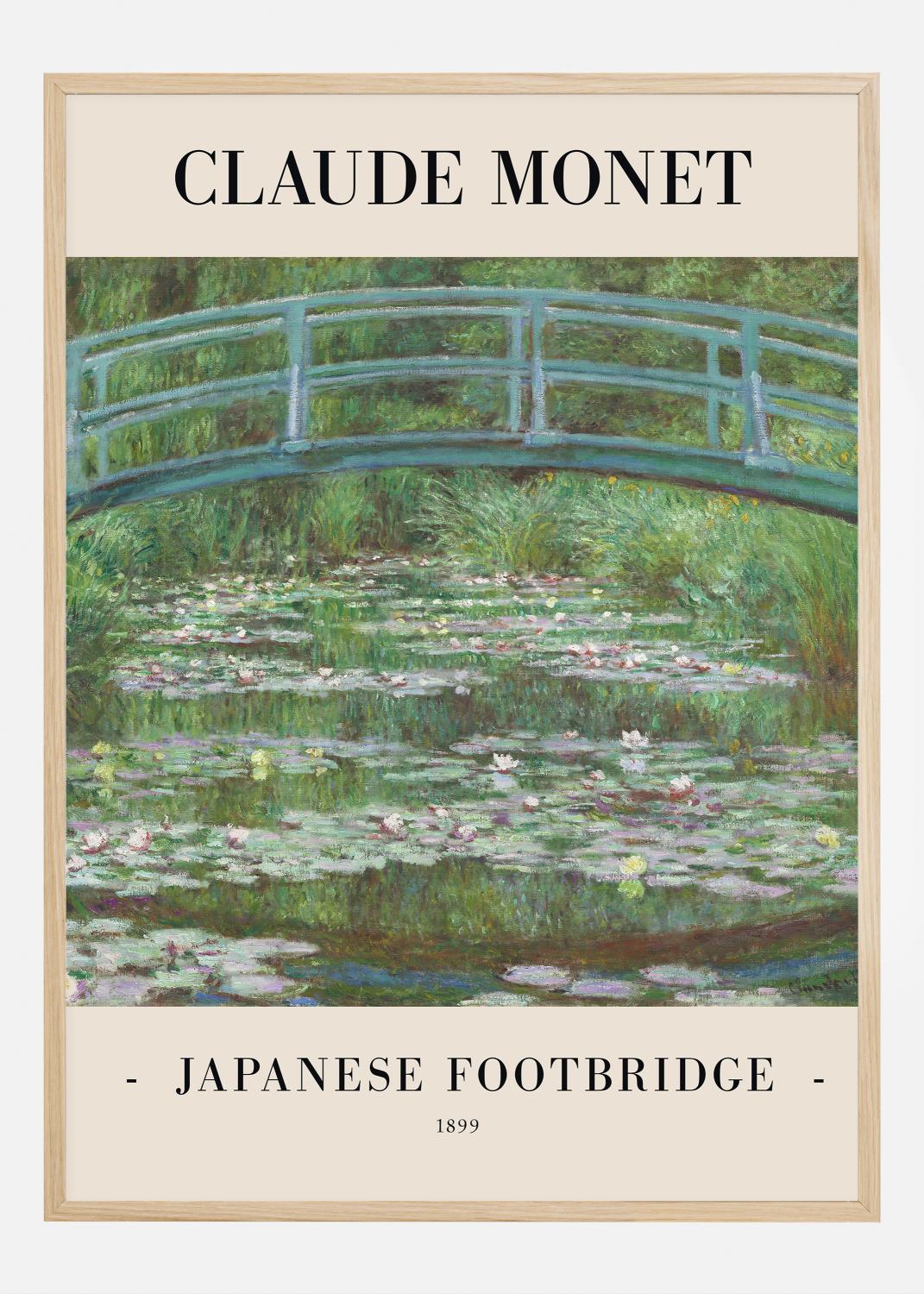 Product Image for Claude Monet -Japanese Footbridge 1899 Poster (21x29.7 cm (A4))