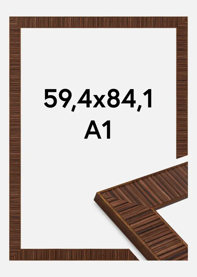 Jämtlands Ramfabrik Fotolijst Agust Acrylglas Rosewood 59,4x84 cm (A1)