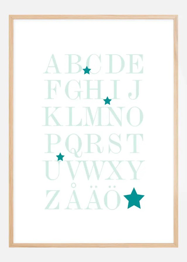 Bildverkstad ABC - Havsturkos Poster