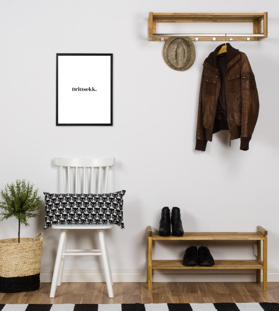 Bildverkstad Citaat - Skam - Drittsekk - Wit Poster