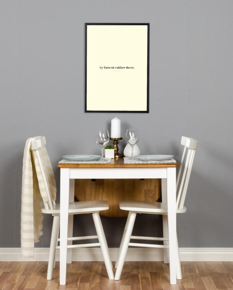 Bildverkstad Citaat - Skam - Vakker - Geel Poster