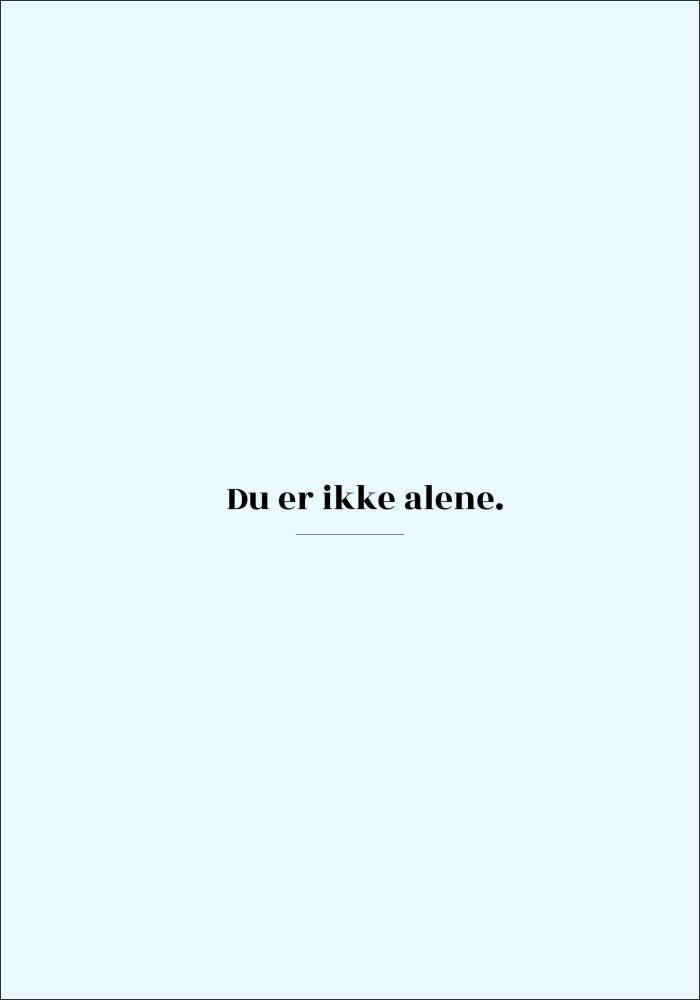Bildverkstad Citaat - Skam - Ikke alene - Blauw