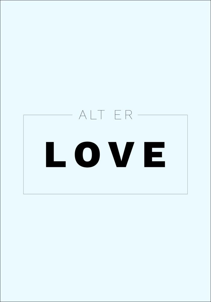 Bildverkstad Citaat - Skam - Alt er love - Blauw