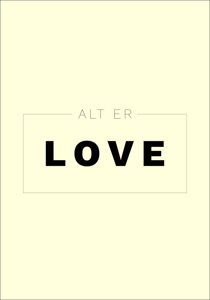 Bildverkstad Citaat - Skam - Alt er love - Geel