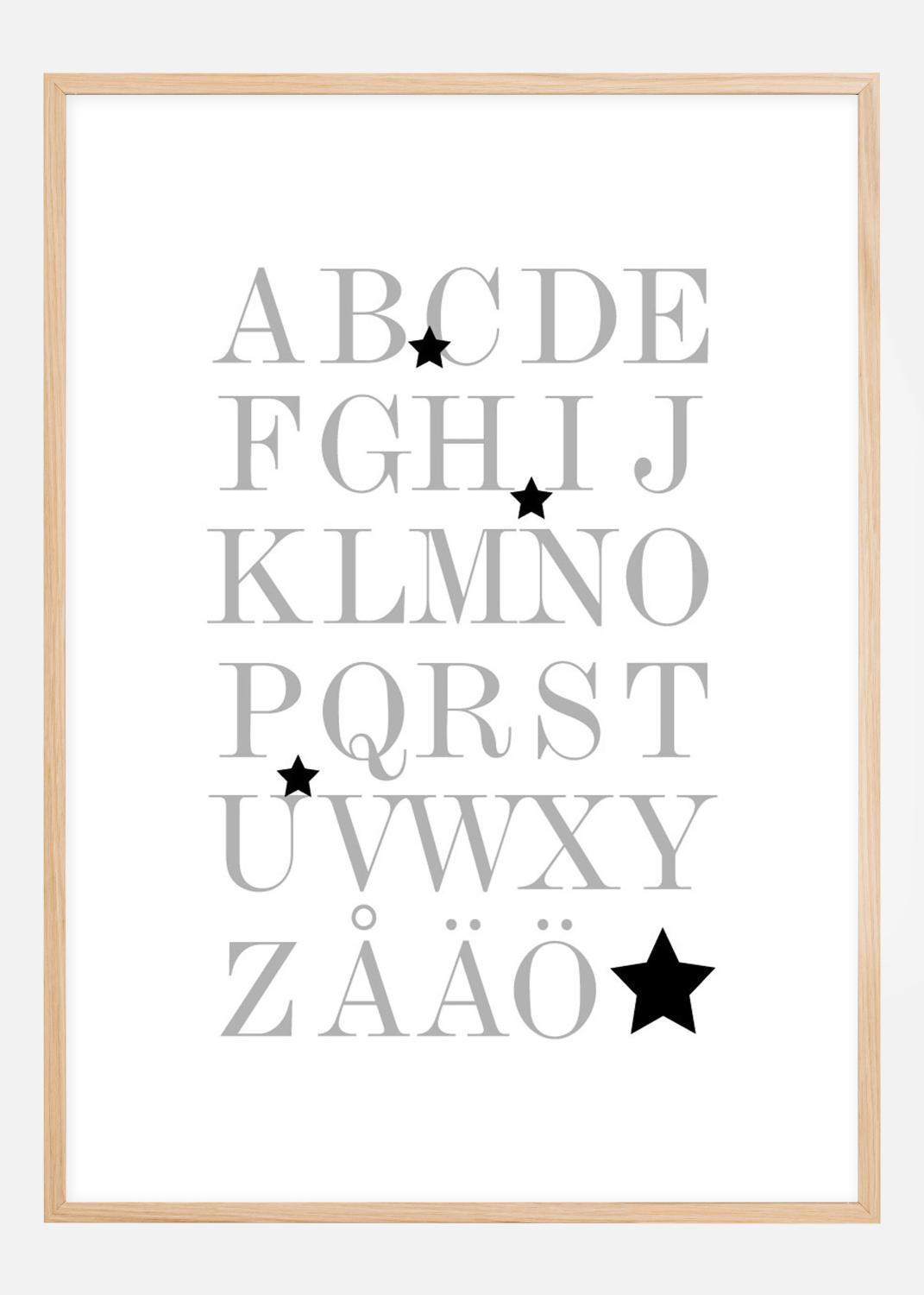Product Image for ABC - Grå/Svart Poster