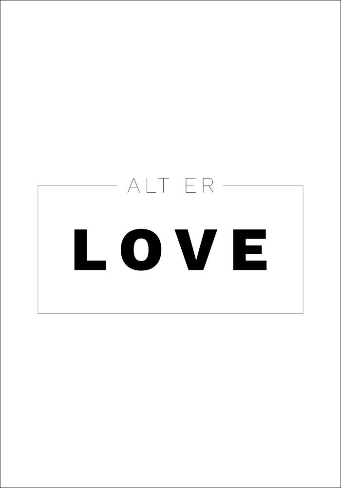 Bildverkstad Citaat - Skam - Alt er love - Wit