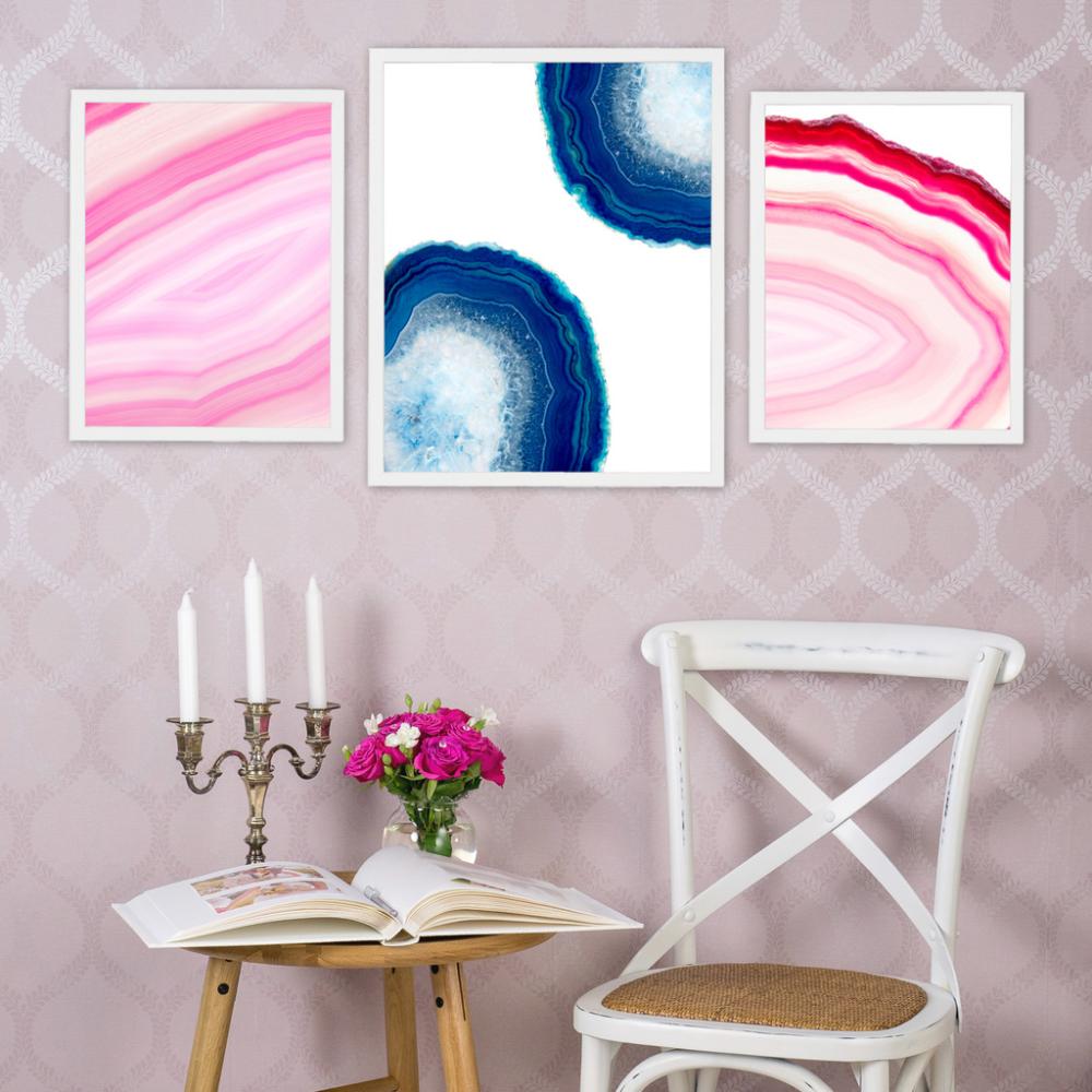 Bildverkstad Agate - Donkerblauw Poster
