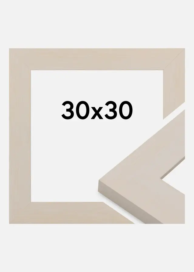 Jämtlands Ramfabrik Fotolijst Pembrokeshire Acrylglas Wit 30x30 cm