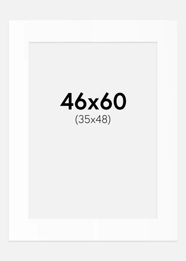 Artlink Passe-partout Wit Standaard (Witte kern) 46x60 cm (35x48)