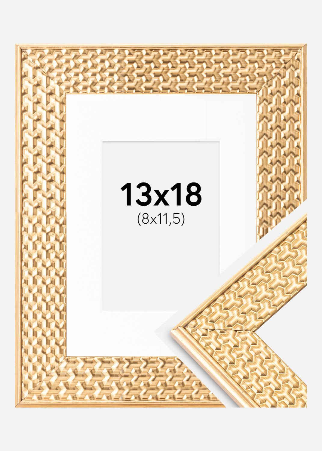 Product Image for Fotolijst Grace Goud 13x18 cm - Passe-partout Wit 9x12 cm