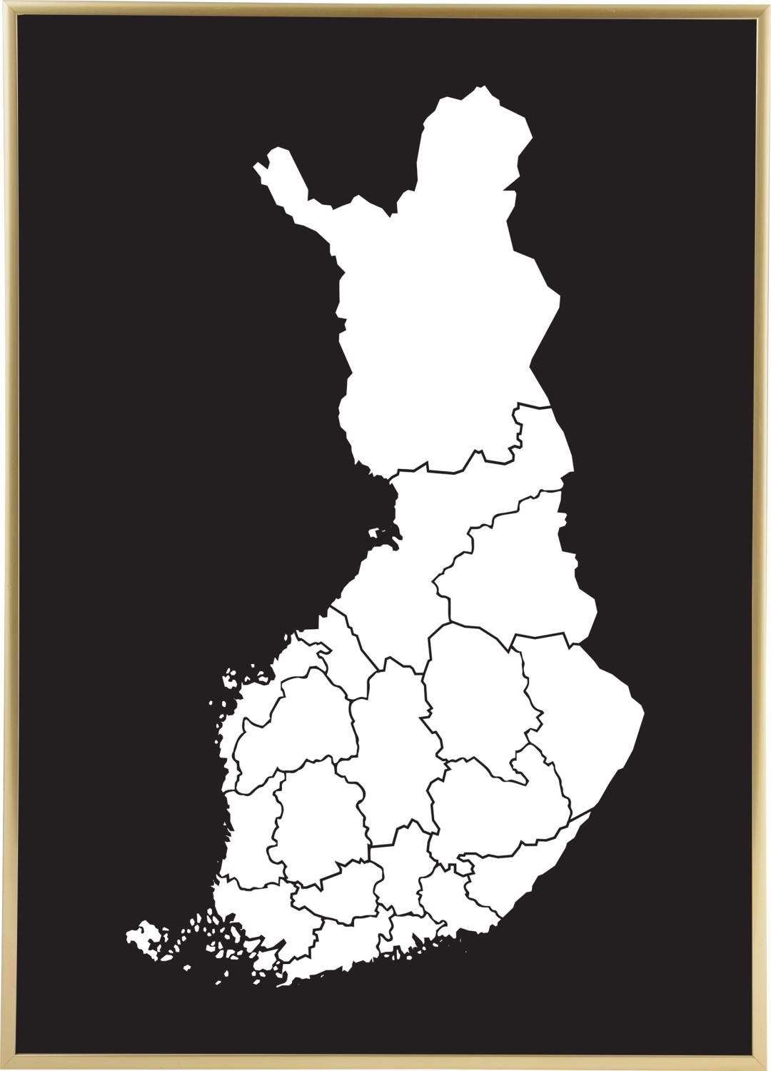 Product Image for Map - Finland - White Poster (30x40 cm)