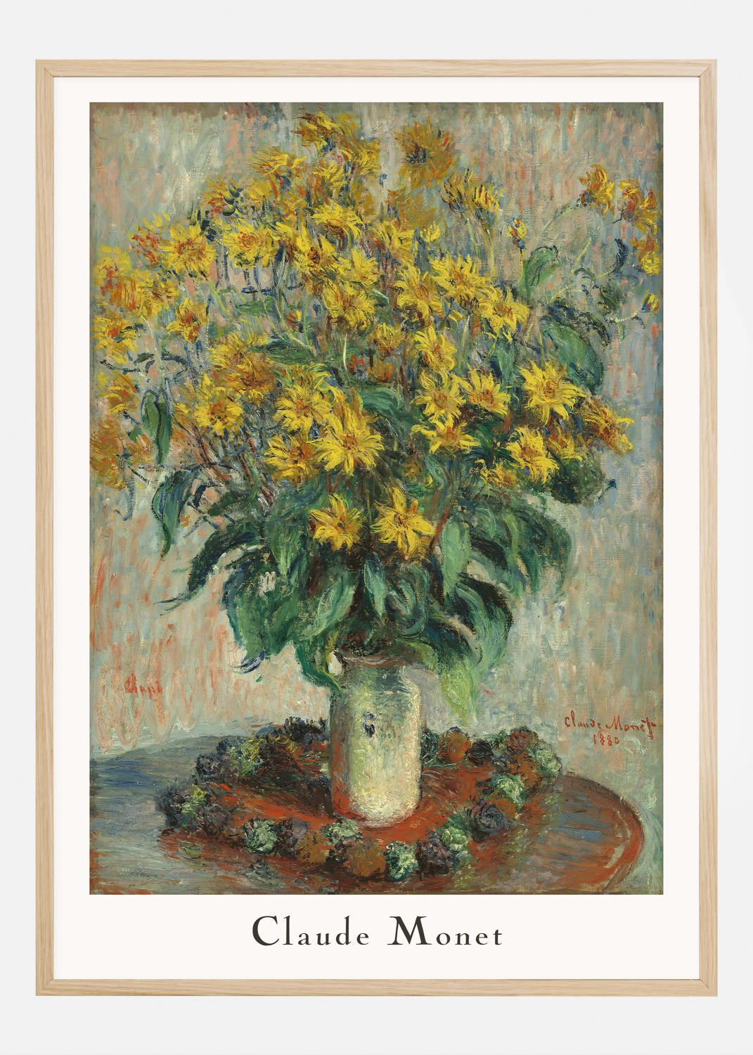Product Image for Claude Monet -Jerusalem Artichoke Flowers Poster (21x29.7 cm (A4))
