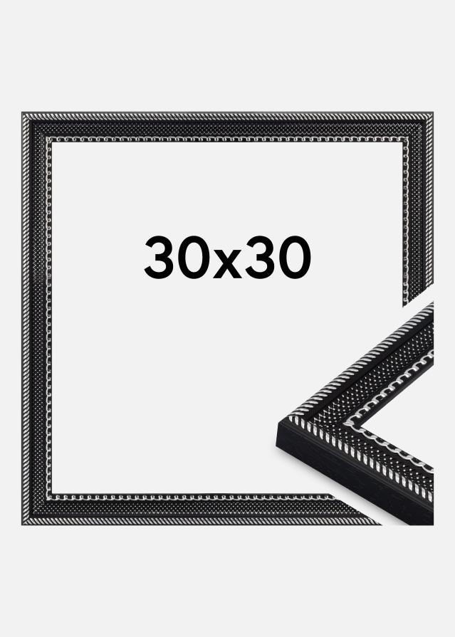 Jämtlands Ramfabrik Fotolijst Trellis Acrylglas Vintage Black 30x30 cm
