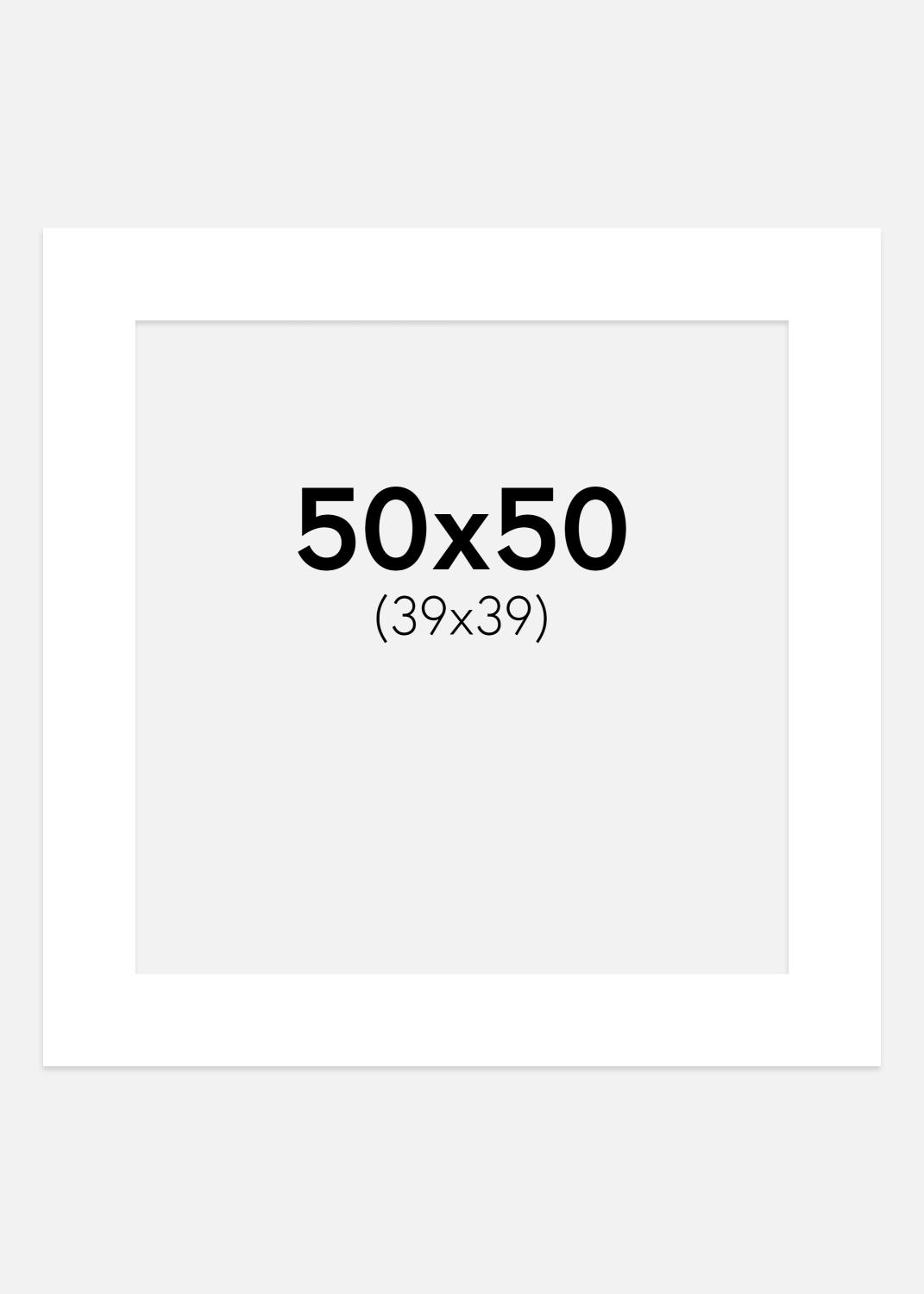 Product Image for Passe-partout Krijtwit 50x50 cm (39x39 cm)