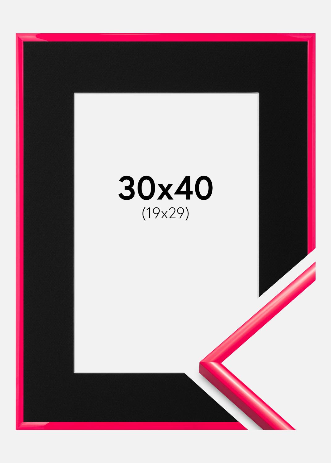 Product Image for Fotolijst New Lifestyle Hot Pink 30x40 cm - Passe-partout Zwart 20x30 cm