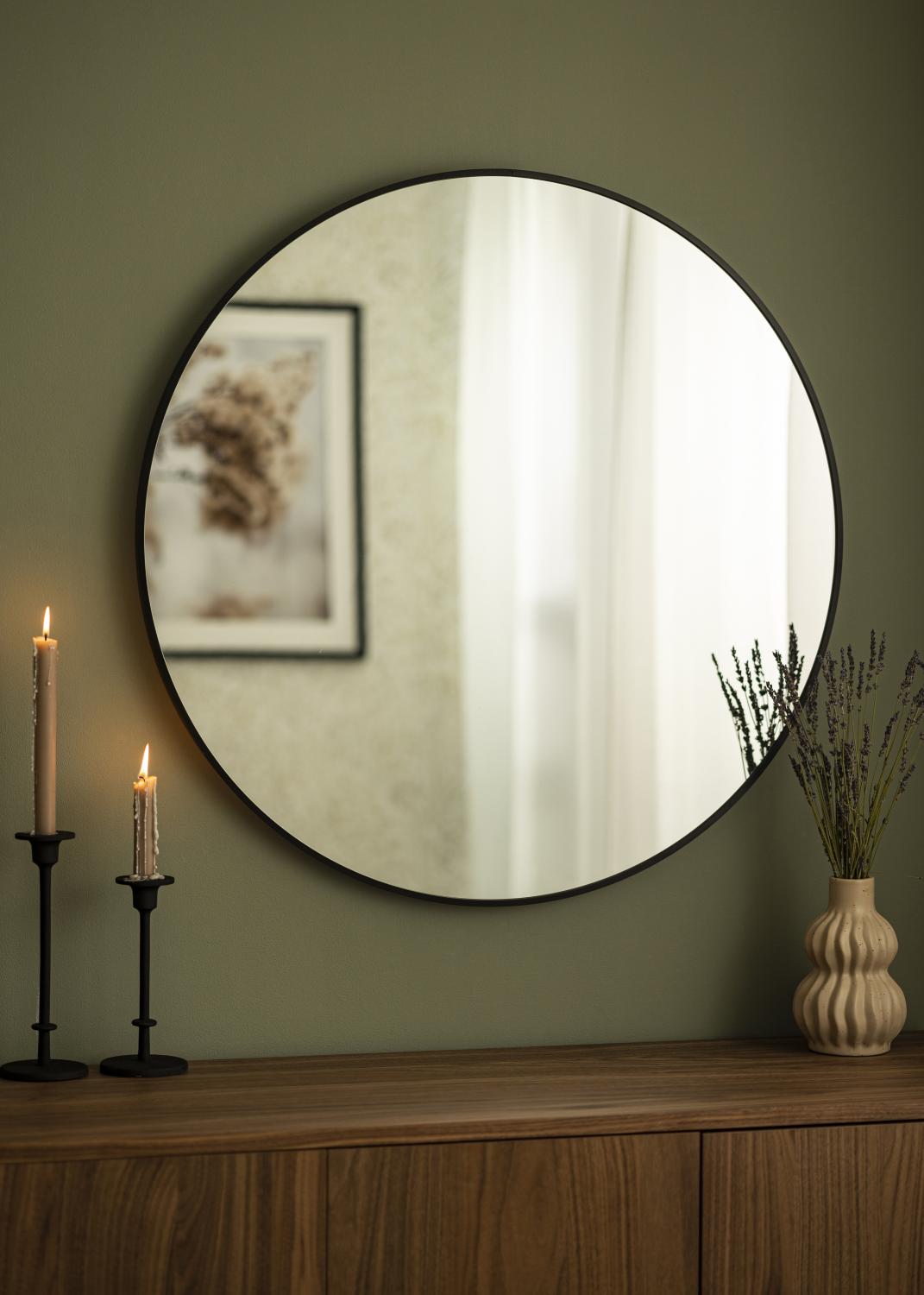 Product Image for Spiegel Modern Zwart 80 cm Ø
