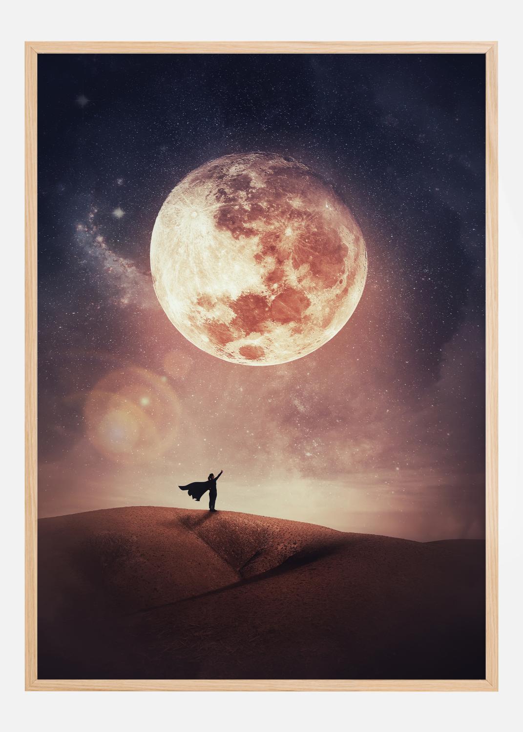 Product Image for Look at the moon Poster (21x29.7 cm (A4))