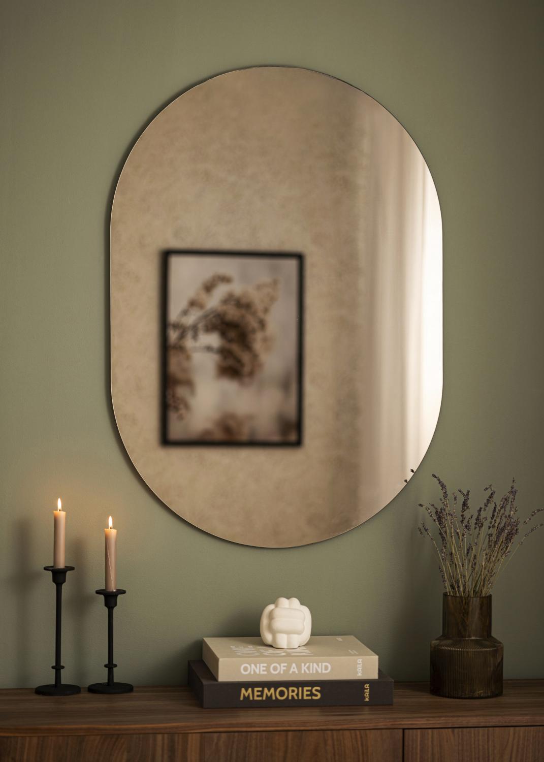 Product Image for KAILA Spiegel Oval Dark Bronze 70x100 cm