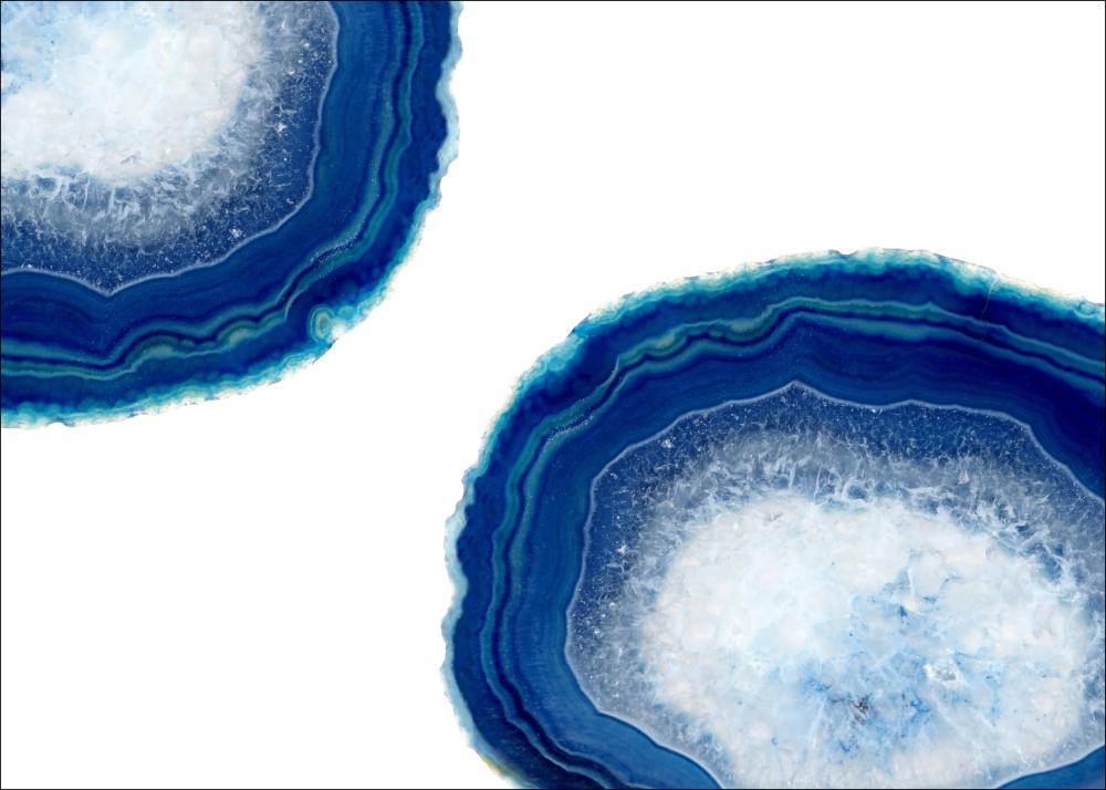 Bildverkstad Agate - Donkerblauw Poster