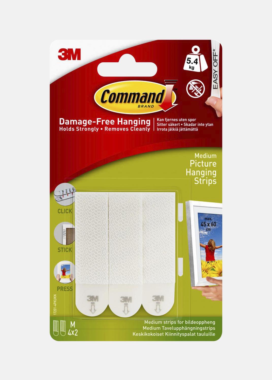 Product Image for 3M Lijstbevestiging wit met klittenband (20 mm) - 4-paar
