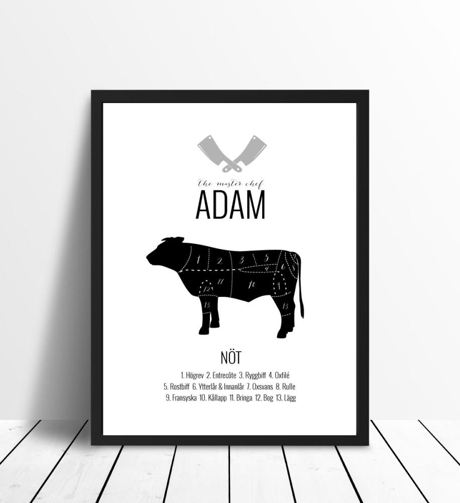 Personlig poster Masterchef Black