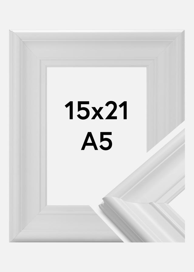 Ramverkstad Fotolijst Mora Premium Wit 15x21 cm (A5)