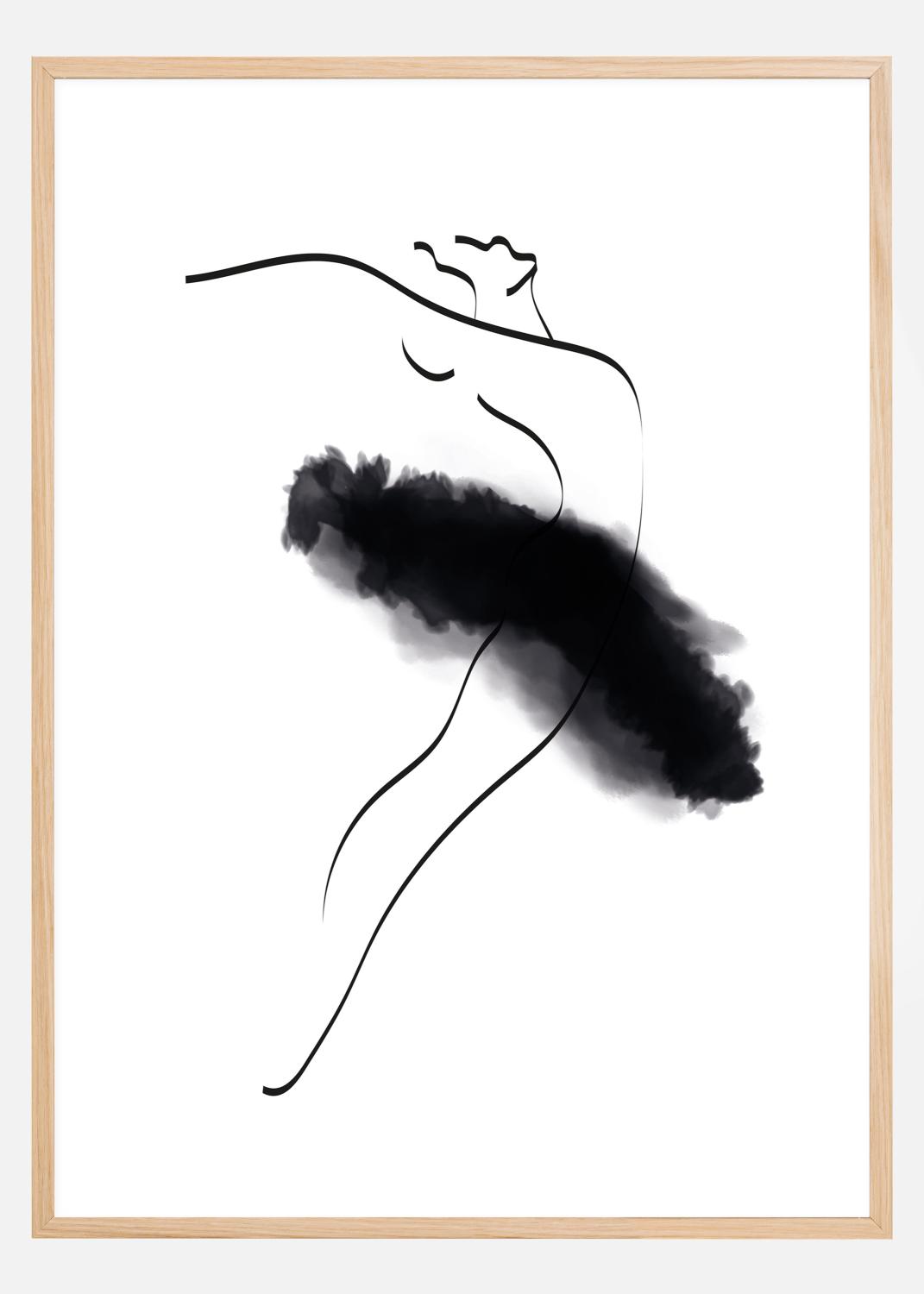 Product Image for Ballerina Thin Lines Poster (40x50 cm)