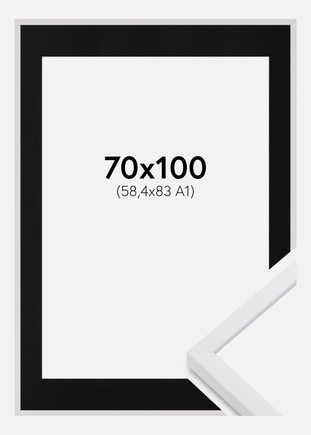 Product Image for Fotolijst E-Line Wide Wit 70x100 cm - Passe-partout Zwart 59,4x84 cm